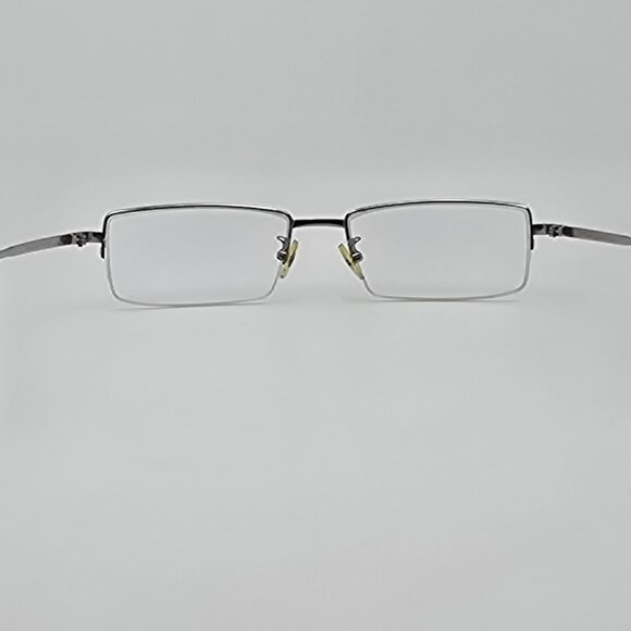 Longines 3028 C2 Silver Black Titanium Semi-Rimless Eyeglasses Frame France 56mm - Picture 4 of 13
